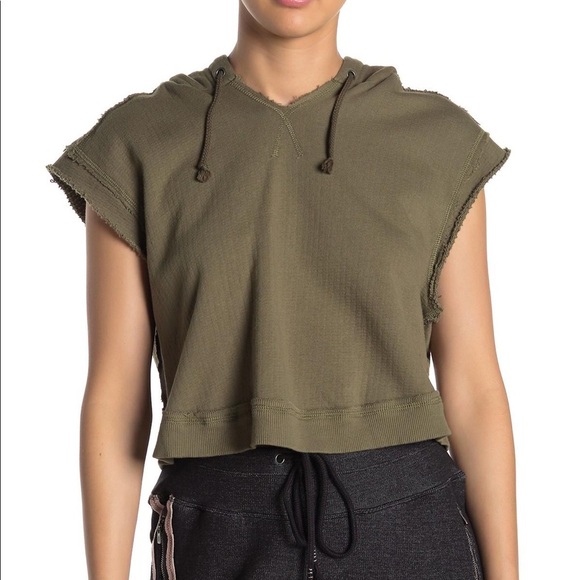 Free People Movement Swoop Crop Sleeveless Hoodie - Picture 4 of 8